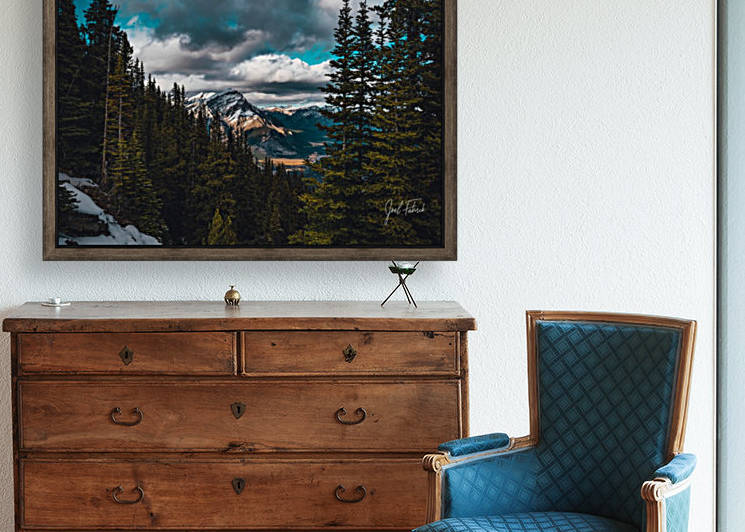 Cascade Mountain Through The Trees by Joel Fabrick