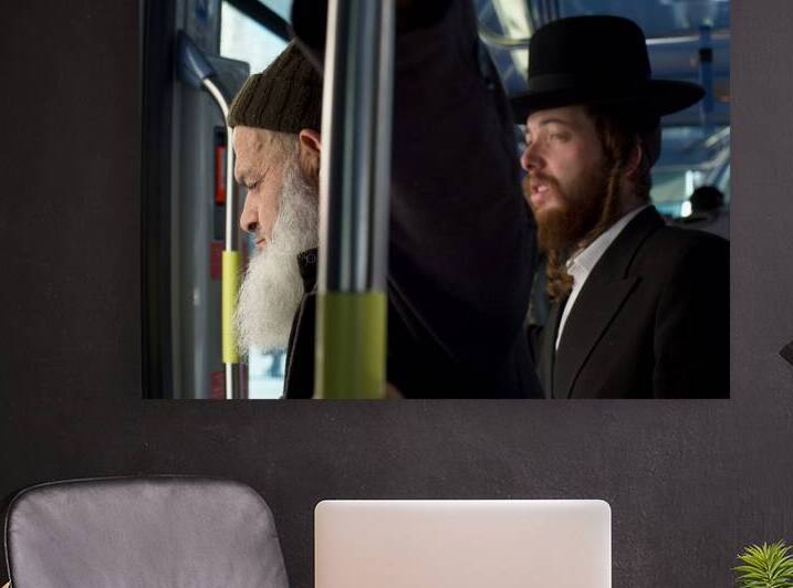 On Lightrail with a Religious Jew and Religious Arab  by Rik Katz