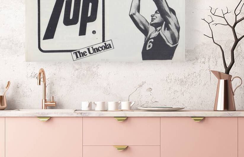 1970 7UP Basketball Ad by Row One Brand