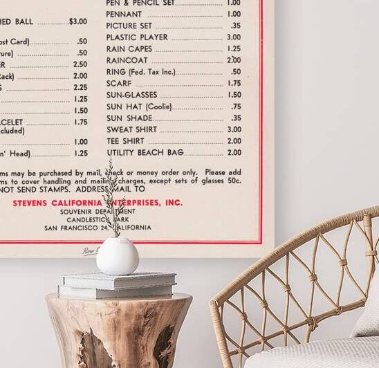 1960 Giants Souvenir Ad Wall Art by Row One Brand