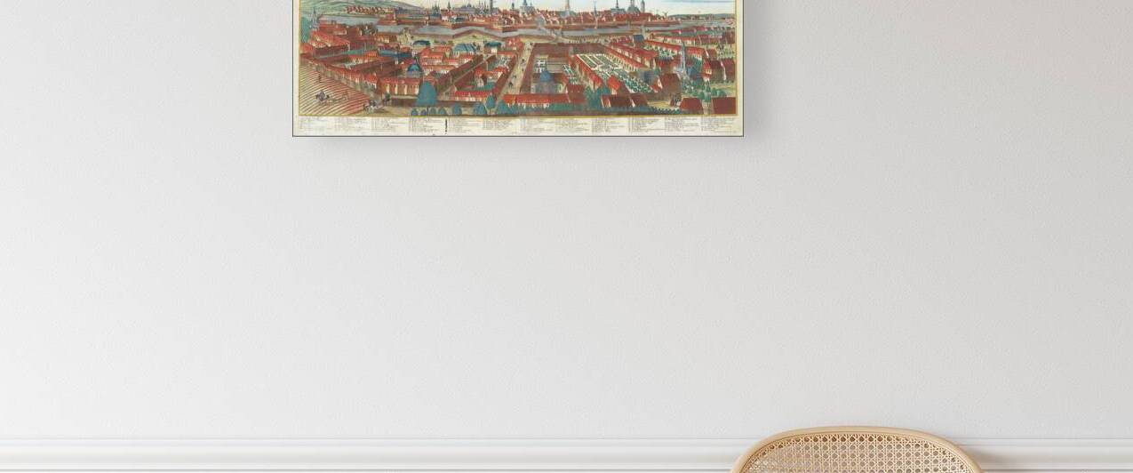 18th Century View of Berlin Germany – Panoramic Engraving Depicting the Prussian Capital with Palaces Churches and Fortifications During the Enlightenment Era Symbolizing Berlin’s Rise as a European Power by History In Your Home