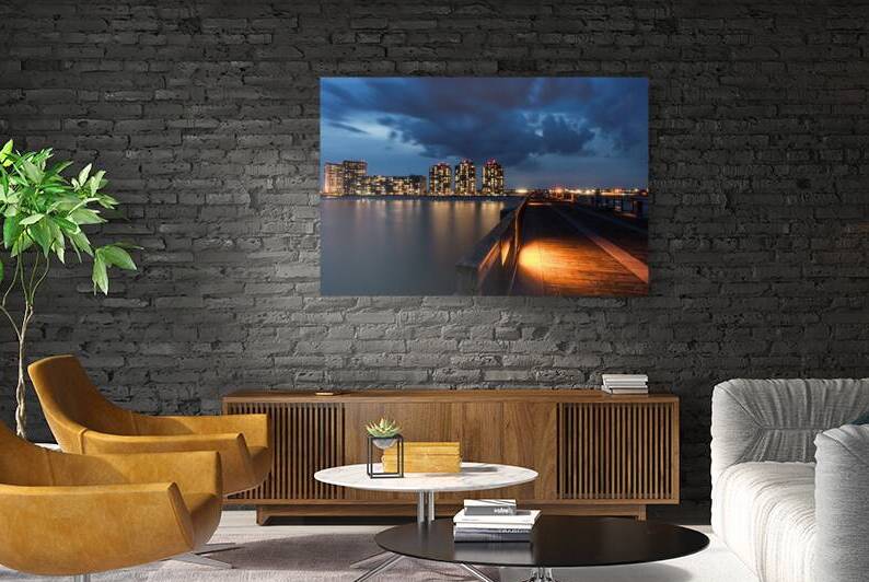 Navarre Pier Night Skyline View by Jennifer White