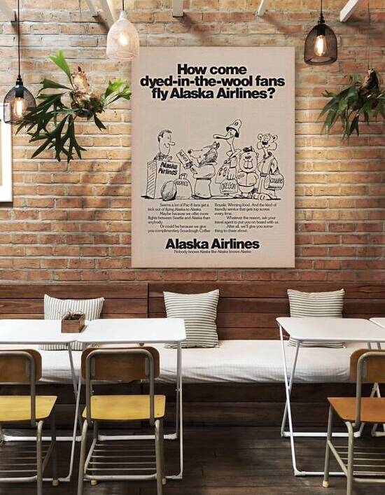 1976 Alaska Airlines Pac-8 Ad by Row One Brand