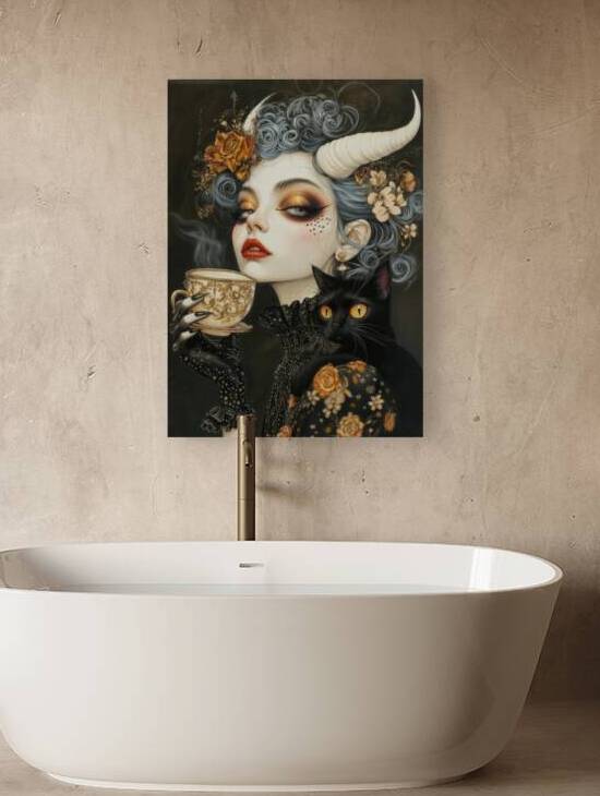 Tea with the Dark Familiar by Anne Laure GOUPIL