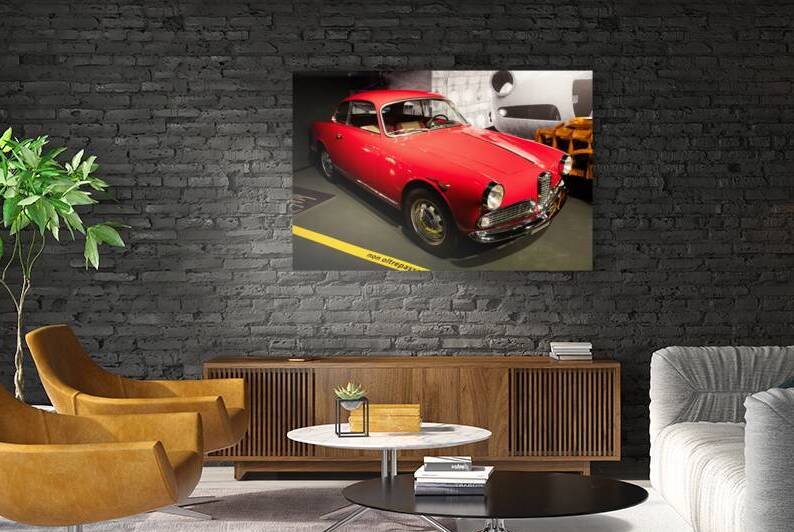 Alfa Romeo Giulietta Sprint 1954. Red spider Italian luxury cl by Paolo Modena