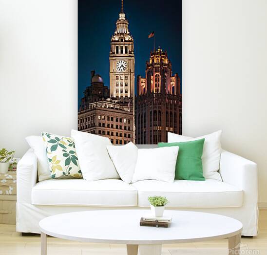 Wrigley Building Clock Tower by Dave Bowman