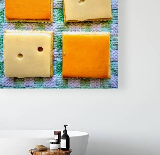 Square Cheese and Crackers Snack by Bill Swartwout Photography