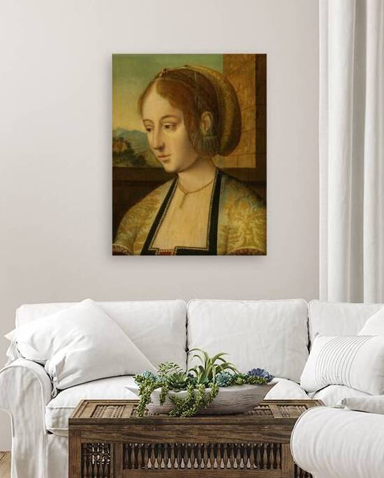 Portrait Of A Young Lady by Follower Of The Master Of The Holy Blood [active 1510–1520] by MyCozyFineArt