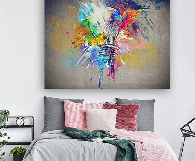 Colorful Light Bulb - Creative Concept Artwork by el halaoui ali