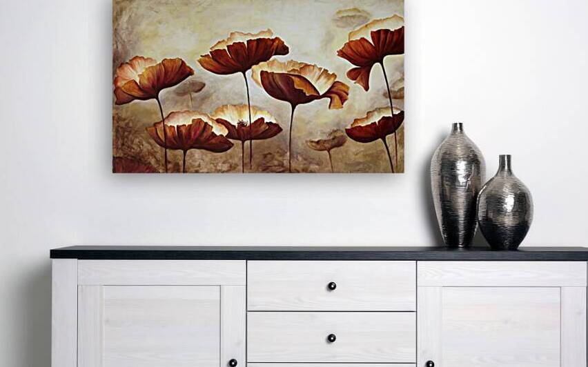 Elegant Floral Art - Majestic Poppy Blooms by el halaoui ali