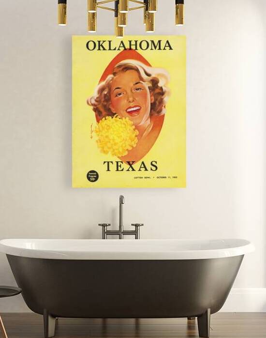 1952 Oklahoma Sooners vs. Texas Longhorns  by Row One Brand