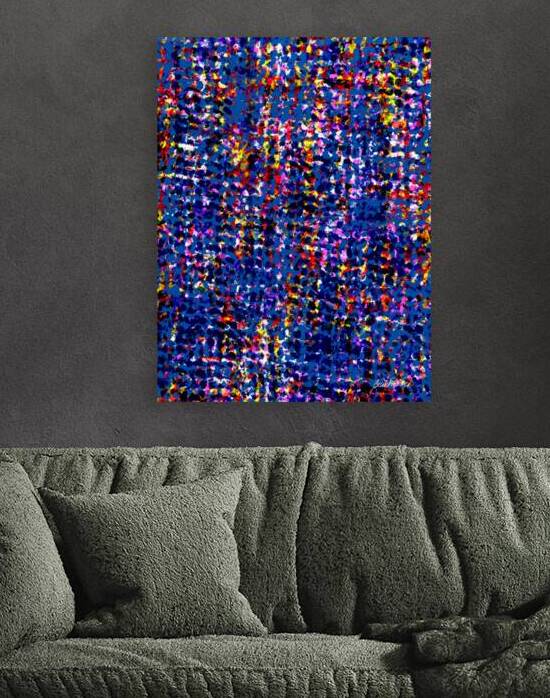 Gridlocked Dotted Trails Purple by Benoit David