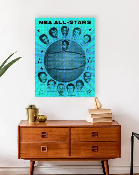 1971 NBA All-Stars Art by Row One Brand