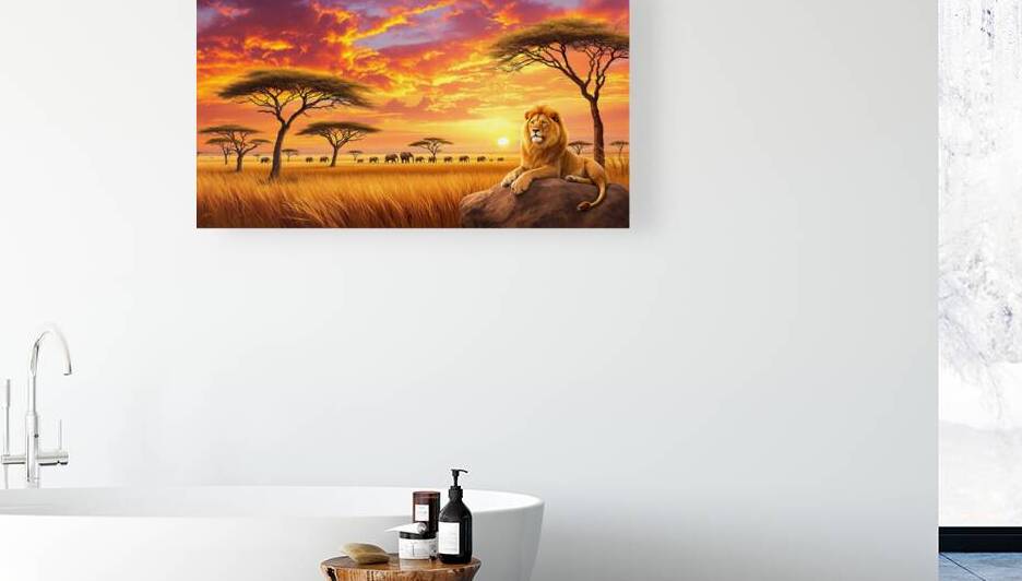 Golden Savannah at Sunset2 by ImagineART