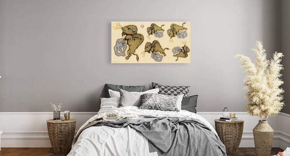 1950s Colorado Buffaloes Decal Sheet Wall Art by Row One Brand