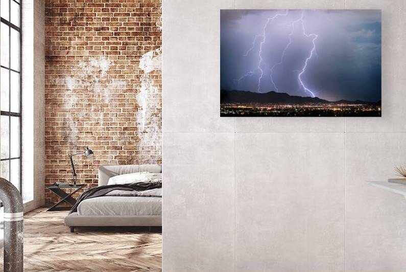 Electric Symphony Over Scottsdale’s Night by Bo Insogna