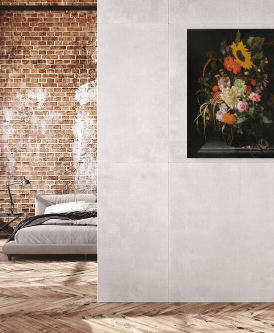 Still Life Of Roses. Carnations. Marigolds And Other Flowers With A Sunflower And Striped Grass [1680] by Maria van Oosterwijck [1630–1693] by MyCozyFineArt