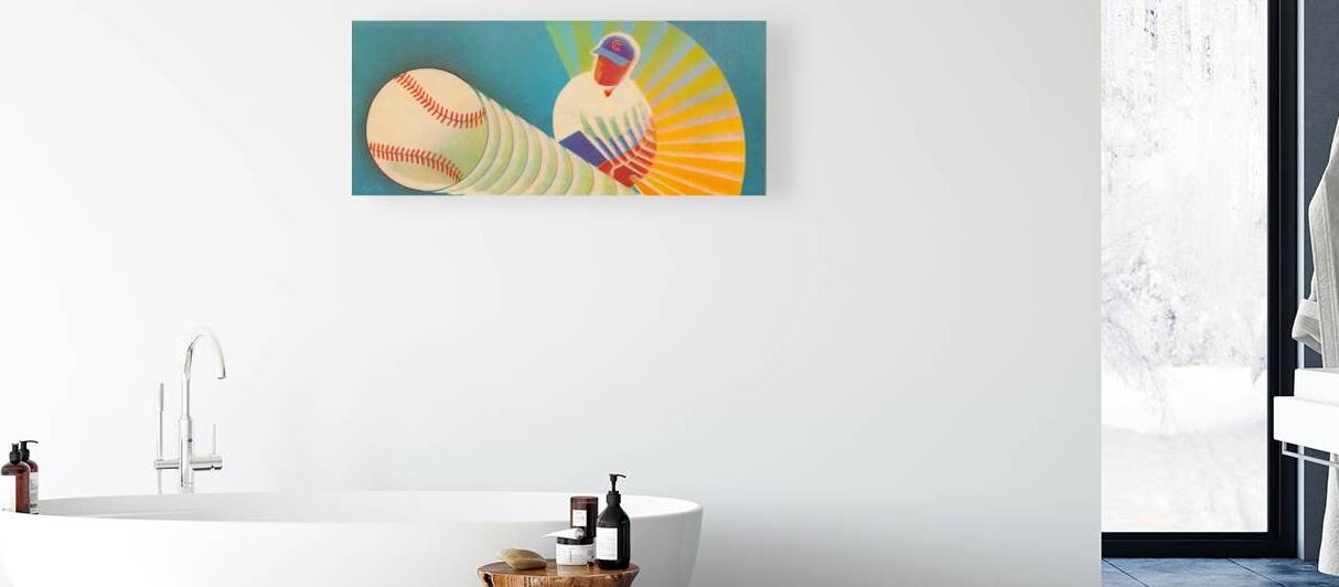 1960 Chicago Cubs Batter Art by Row One Brand