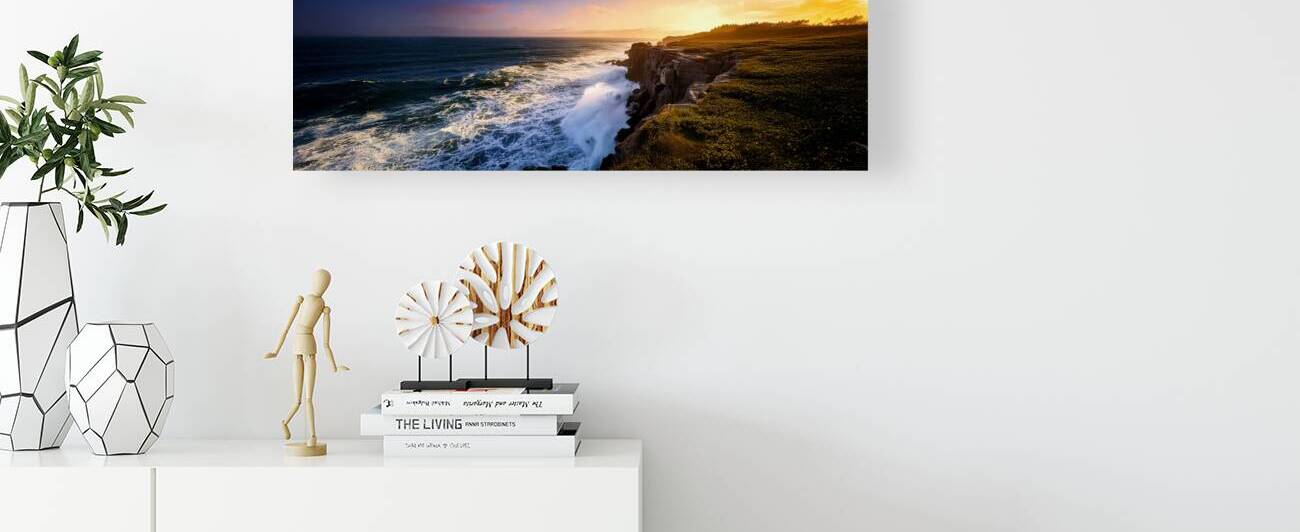 Stormy Maine Coast Panorama 8  by Frank Wilson