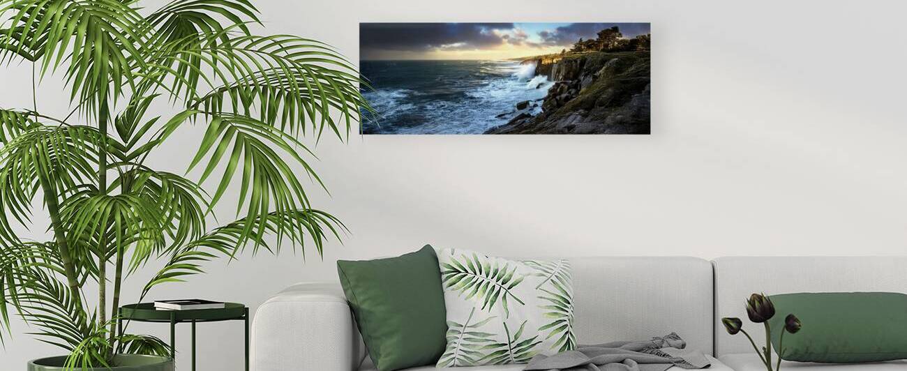 Stormy Maine Coast  Panorama 10  by Frank Wilson