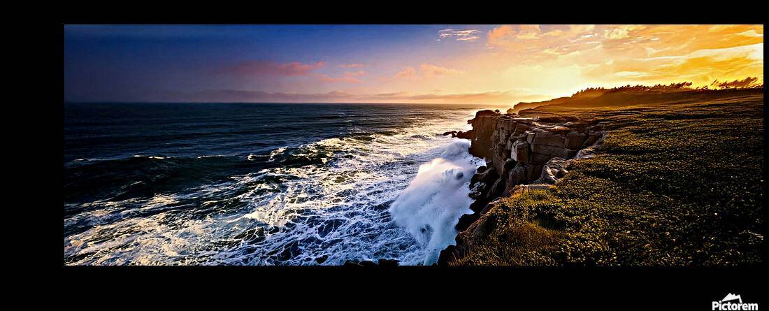 Stormy Maine Coast Panorama 9  by Frank Wilson