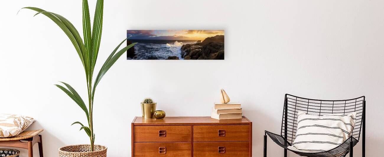 Stormy Maine Coast  Panorama 11 by Frank Wilson