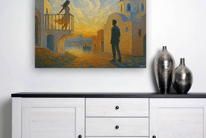 The Wind Had a Question in Santorini by 360 Studios