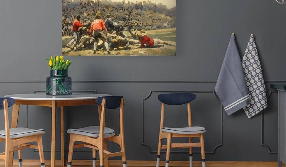 1927 University of Maryland Football Art by Row One Brand