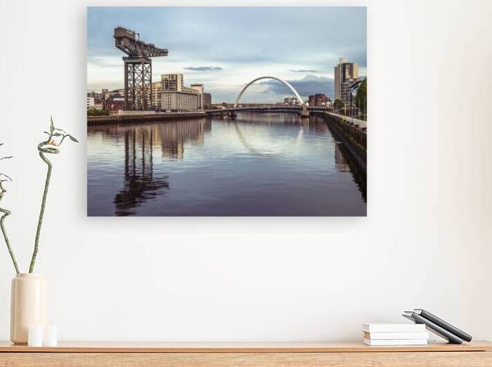 View along the river Clyde Glasgow by Assaf Frank