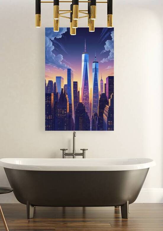 Manhattan Illlustration by Dmitry Linkov