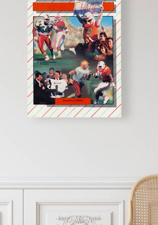 1987 Miami Hurricanes Cover Art by Row One Brand
