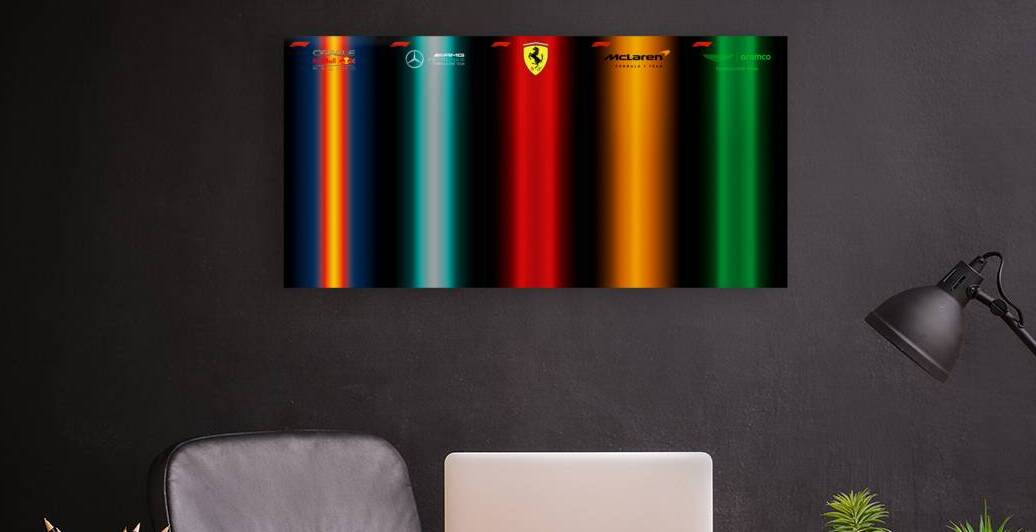 Wall Poster for LEGO F1 Speed Champions  2 by theFungi