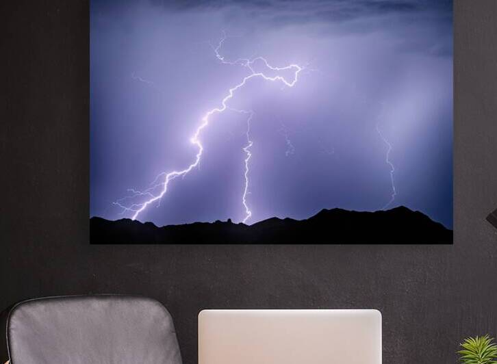 Arizona McDowell Mountains Electrical Discharge by Bo Insogna