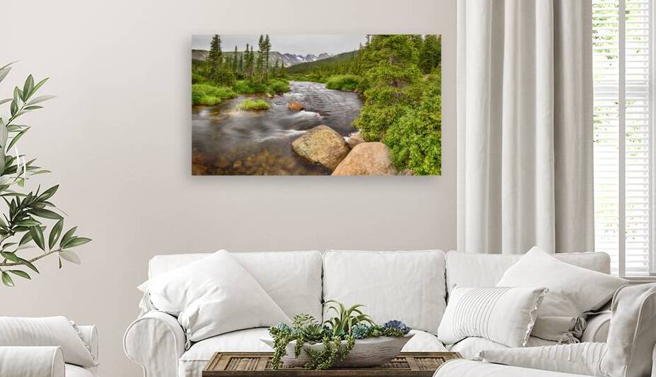 Colorado Indian Peaks Wilderness Creek Panorama by Bo Insogna