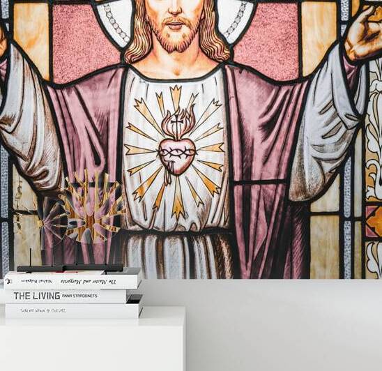 Jesus Christ light. Symbol of love faith peace spiritual resu by Paolo Modena