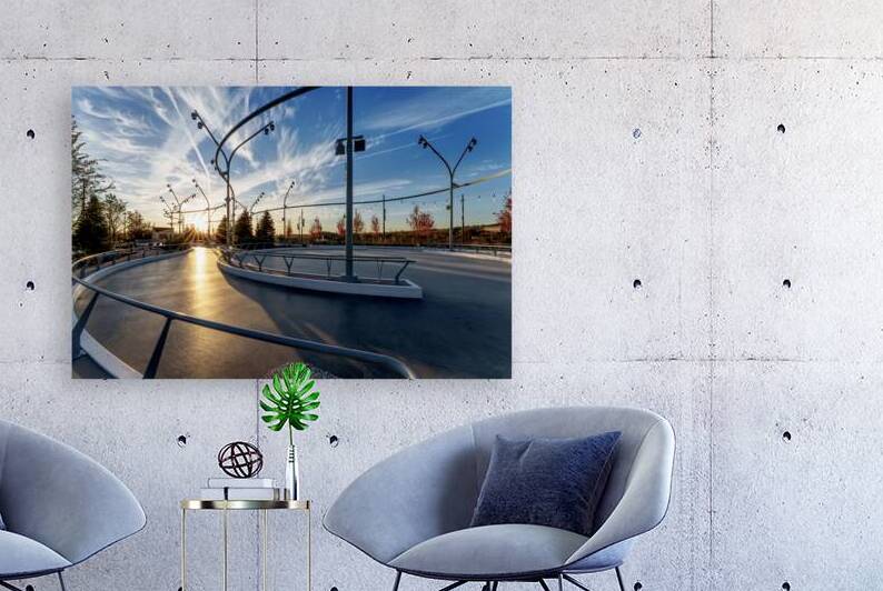 Omaha Sunrise Sunburst Skate Park by Jennifer White