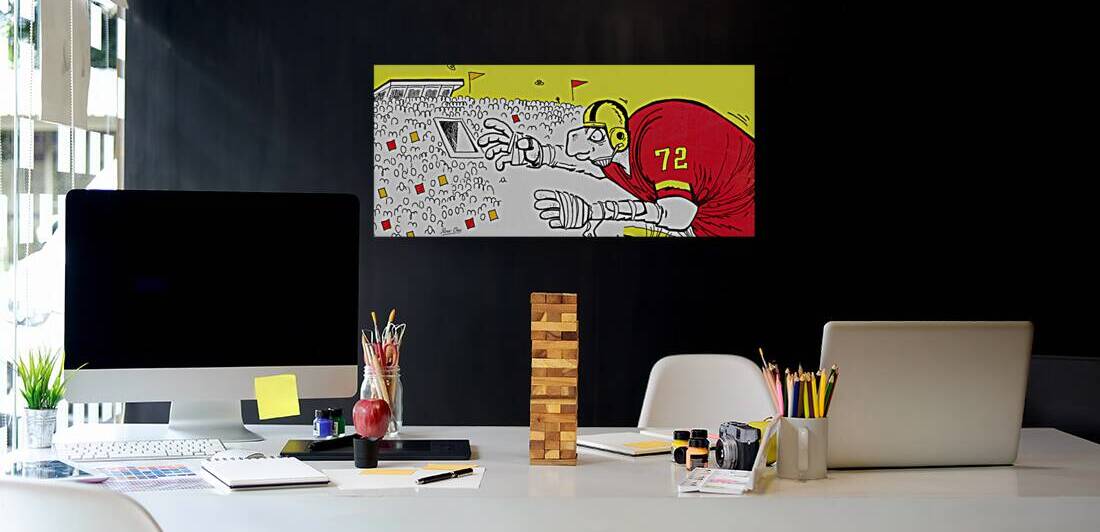 1973 Maryland Terps Football Cartoon Art Remix by Row One Brand