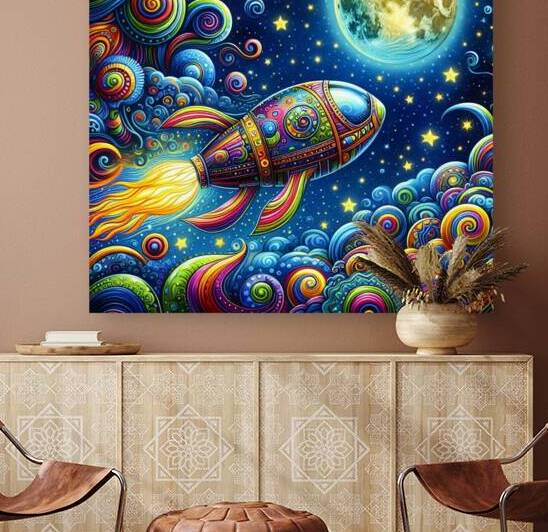 Space Fish Voyager by Rod Miller