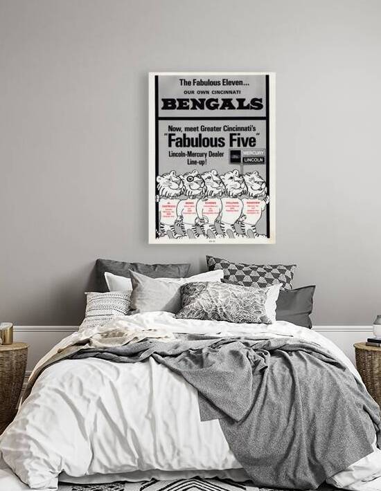 1969 Bengals Lincoln-Mercury Ad by Row One Brand