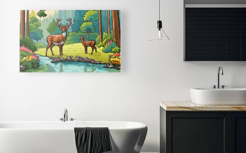 Forest Whispers: Woodland Serenity in Bloom by Niwairi Sharif