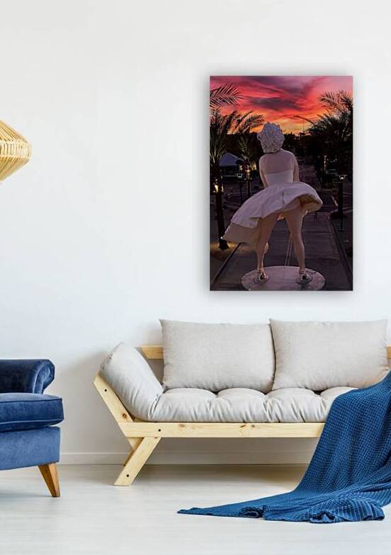 Palm Springs Statue Observing Sunrise by Ryan Cameron