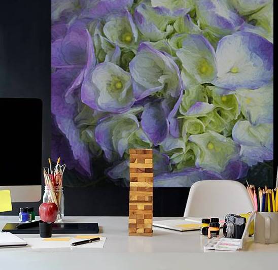 Hydrangea Macrophylla Blue Hydrangea X12 6 by Rich Franco