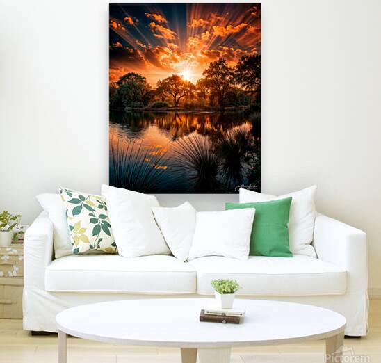 Golden  Sunset Over A Lake by livenature