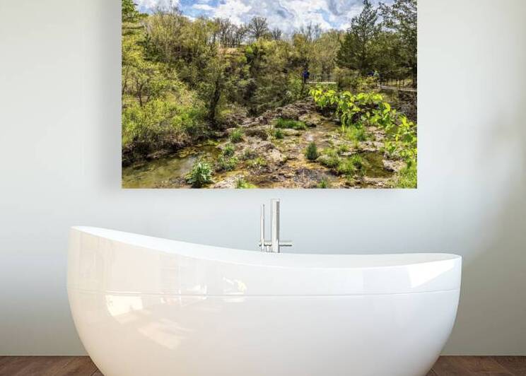 Natural Falls Observation Plank Painterly by Jennifer White