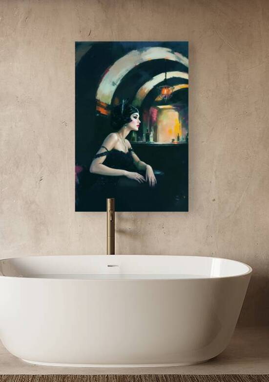 Prohibition Speakeasy Art Print by Tricky Rabbit Art