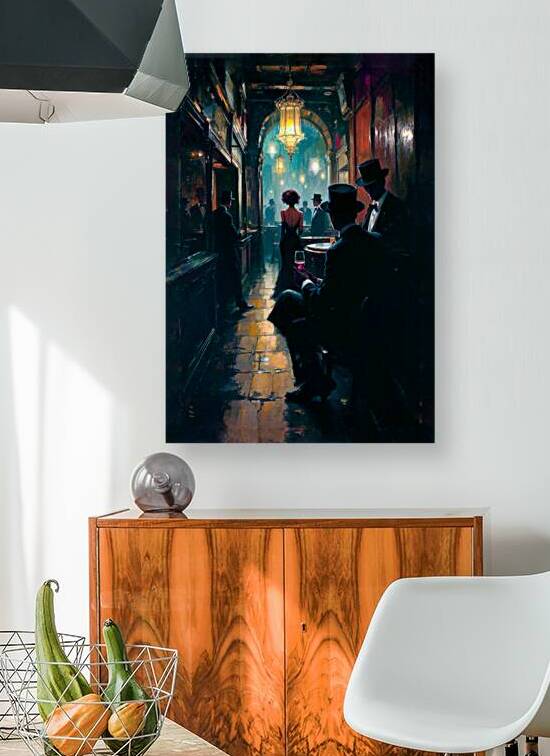 Prohibition Speakeasy Art Print  by Tricky Rabbit Art