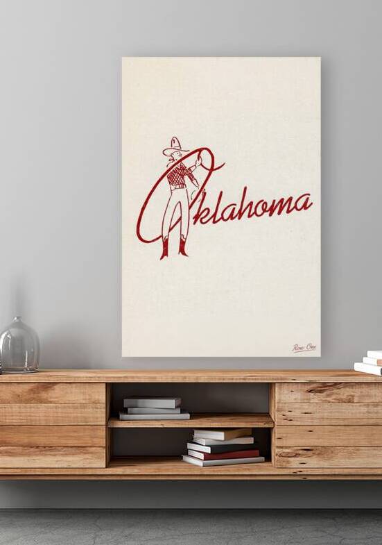1950s Oklahoma Sooners Art by Row One Brand
