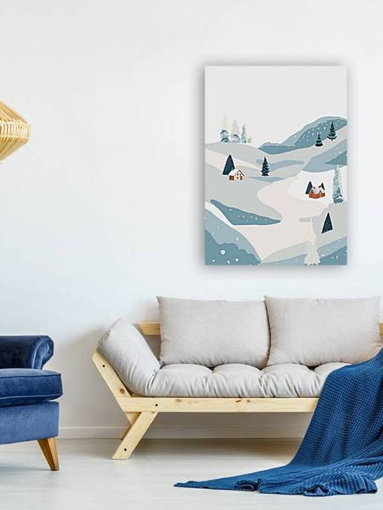 Winter landscape backgroundc by Point Art