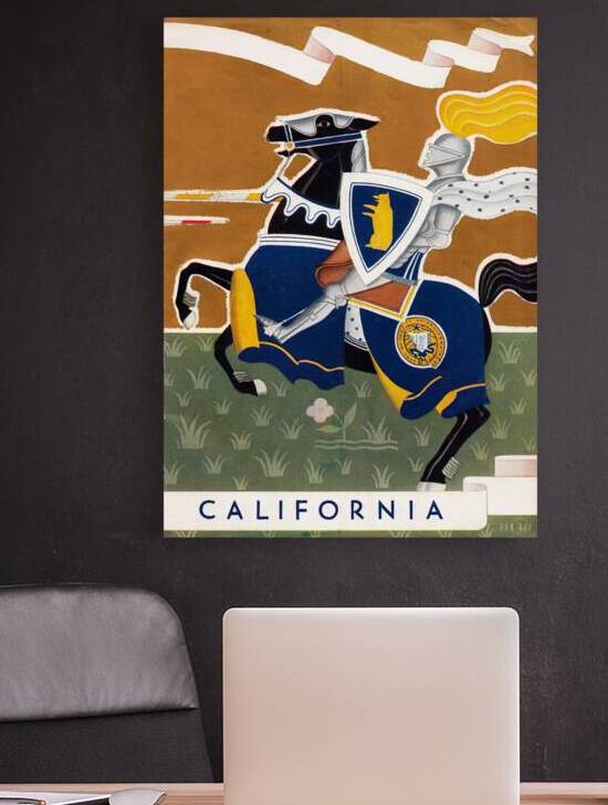 1931 Cal Golden Bears Knight Art by Row One Brand