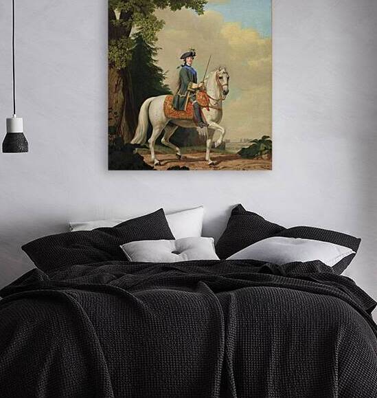 Catharina II of Russia in Life Guard Uniform on the horse ‘Brillante’ [1782] by Vigilius Eriksen [1722–1782] by MyCozyFineArt